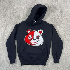 Effectus Clothing Size Small Bear Hoodie Black Red White